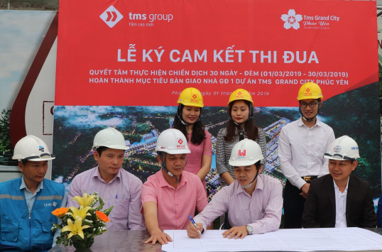 Tập đoàn TMS: Nỗ lực cán đích bàn giao nhà giai đoạn 1 dự án TMS Grand City Phuc Yen