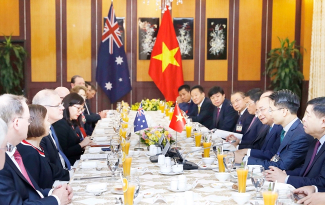 Chủ Tịch TMS Group Nguyễn Bá Luận dự buổi tiếp đón thủ tướng Úc